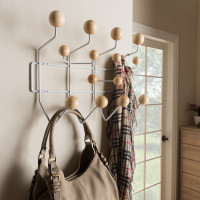 Baxton Studio CS-812-Wood-Color Penny Mid-Century Modern Light Brown Coat Hanger